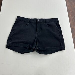 Old Navy Women's Mid Rise Black Jean Shorts